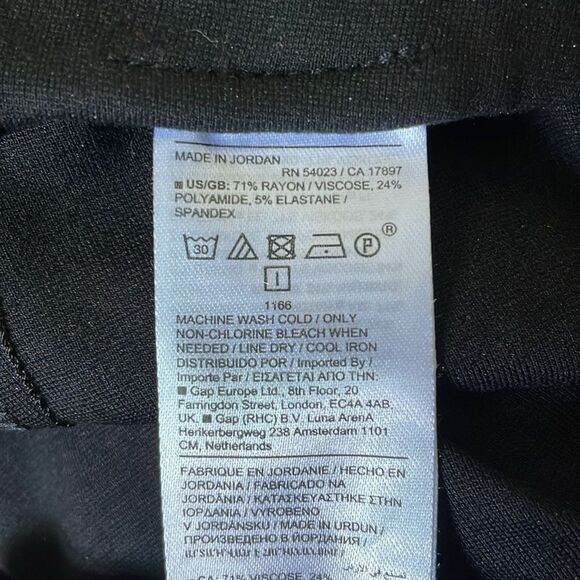 BANANA REPUBLIC Skinny Stretch Ponte Pant, Black, Size Small - Picture 9 of 9